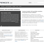 Screenshot of the new OPENGIS.ch website launched in 2012