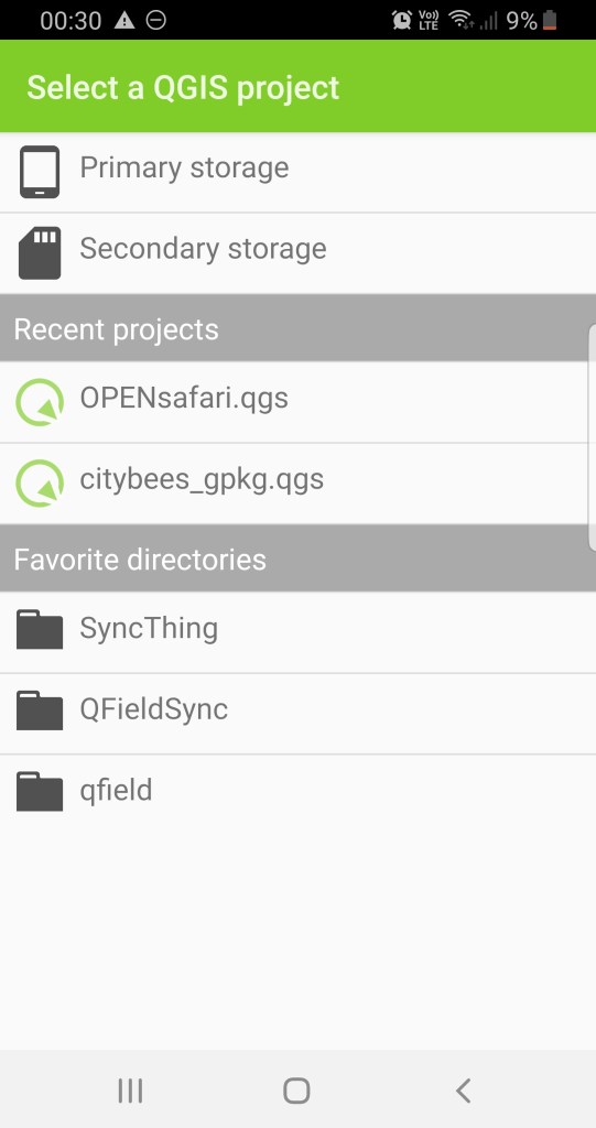 New file selector
