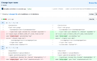 Plugin for tracking QGIS project files in git – OPENGIS.ch