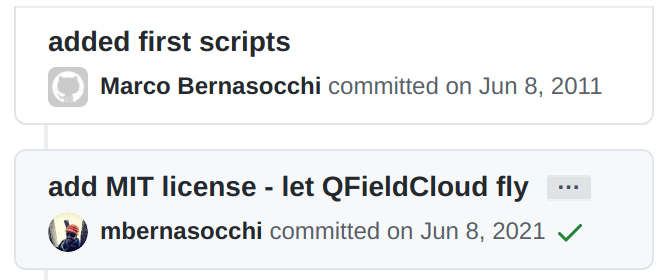 QField git history