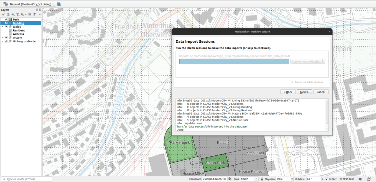 Imported invalid project in QGIS