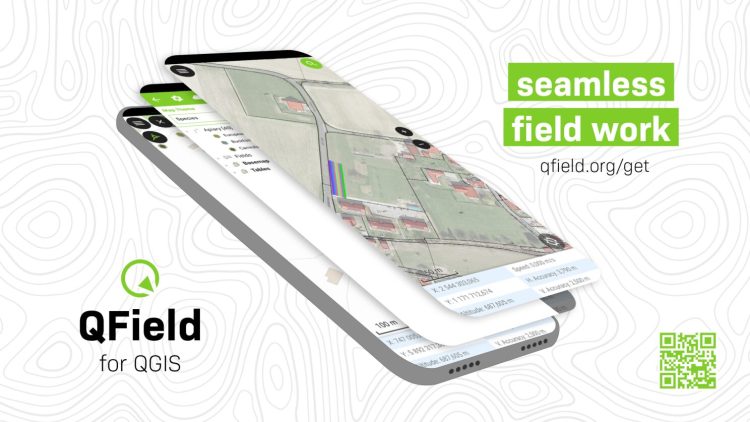 Graphic highlighting QField’s recognition as a digital public good