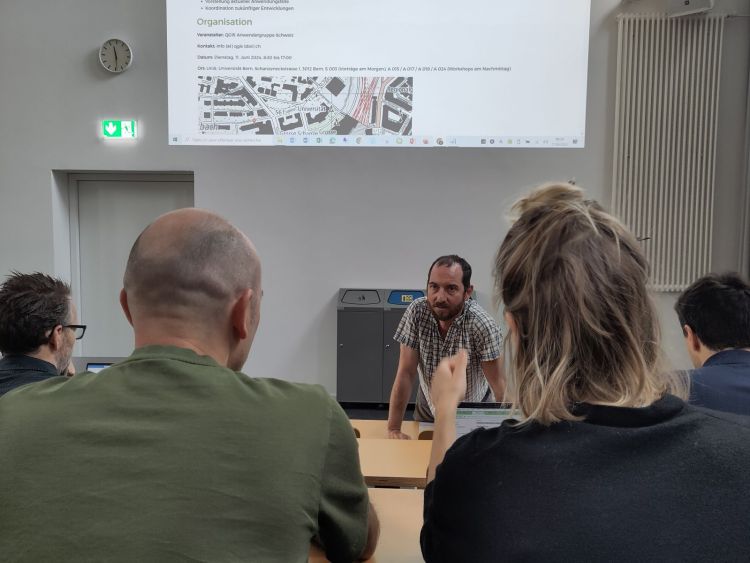 Our CTO Matthias answering QGIS questions