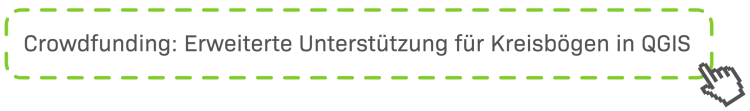 Crowdfunding call-to-action banner for better circular arc handling in QGIS